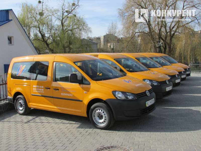 ПАТ «Волиньгаз» у 2014 році закупило 5 автомобілів VW Саddy для оперативного проведення робіт з повірки лічильників газу