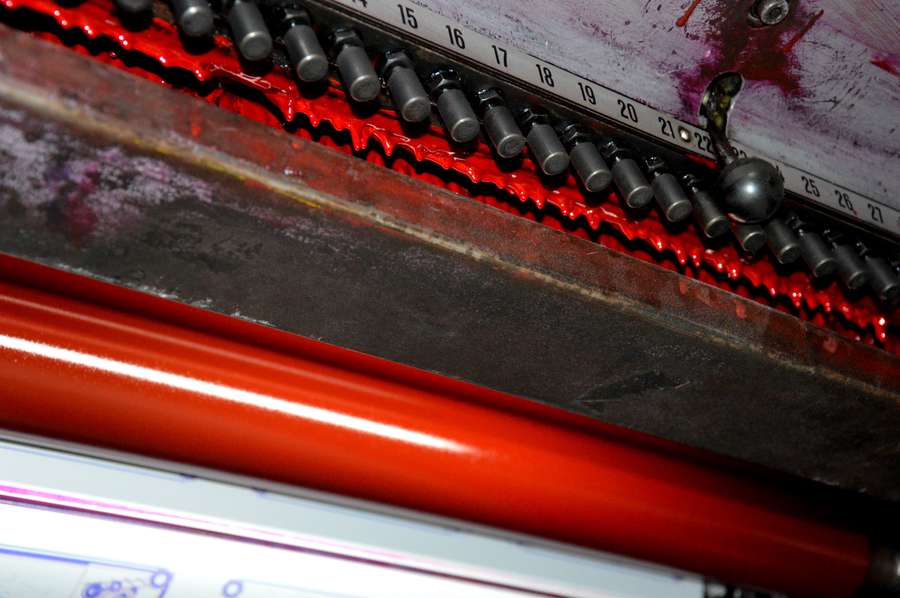 Ці клавіші регулюють колір на кожному 2,5 см майбутньої газети