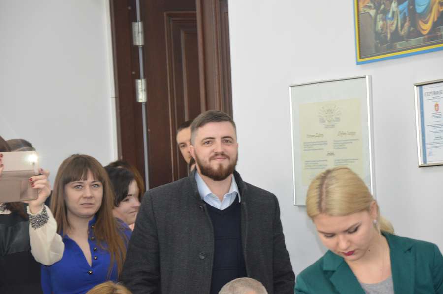 Прес-секретар «Варти порядку» Олександр Волянюк останнім часом частий гість на сесії