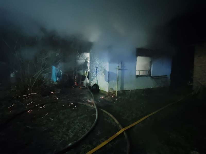 Під час ранкової пожежі на Волині загинув чоловік (фото)