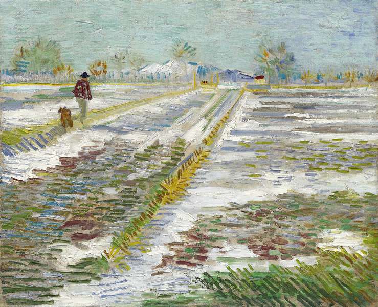Вінсент Ван Гог. Пейзаж зі снігом (картина, яку просив президент США) 