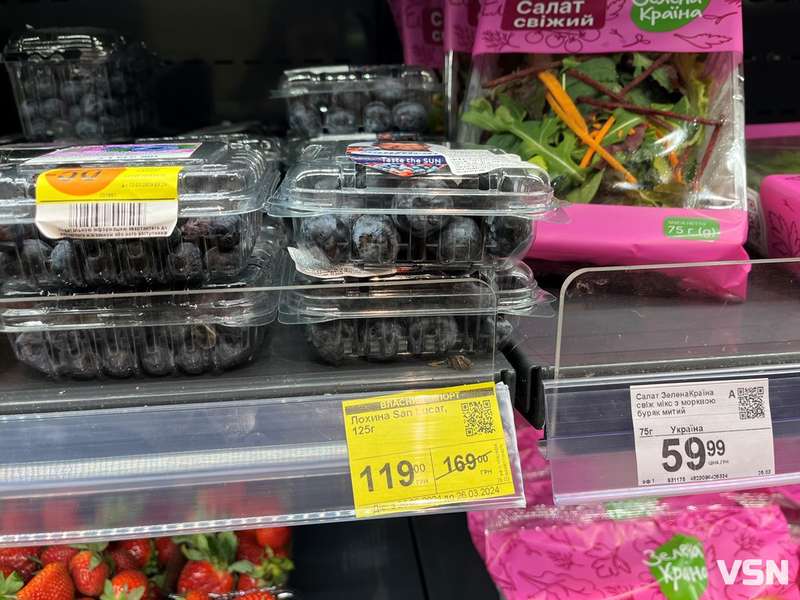 Полуниця, лохина та черешня: які ціни на несезонні ягоди в Луцьку (фото)