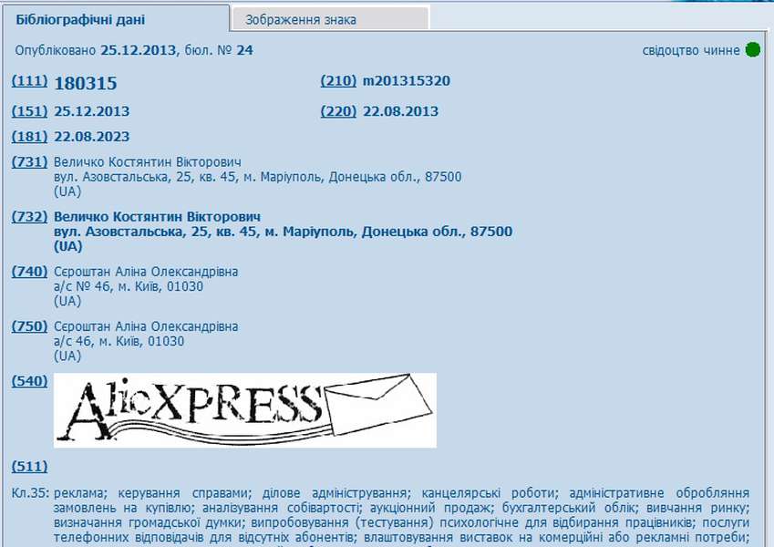Китайська Alibaba судиться з українцем за торгову марку Aliexpress
