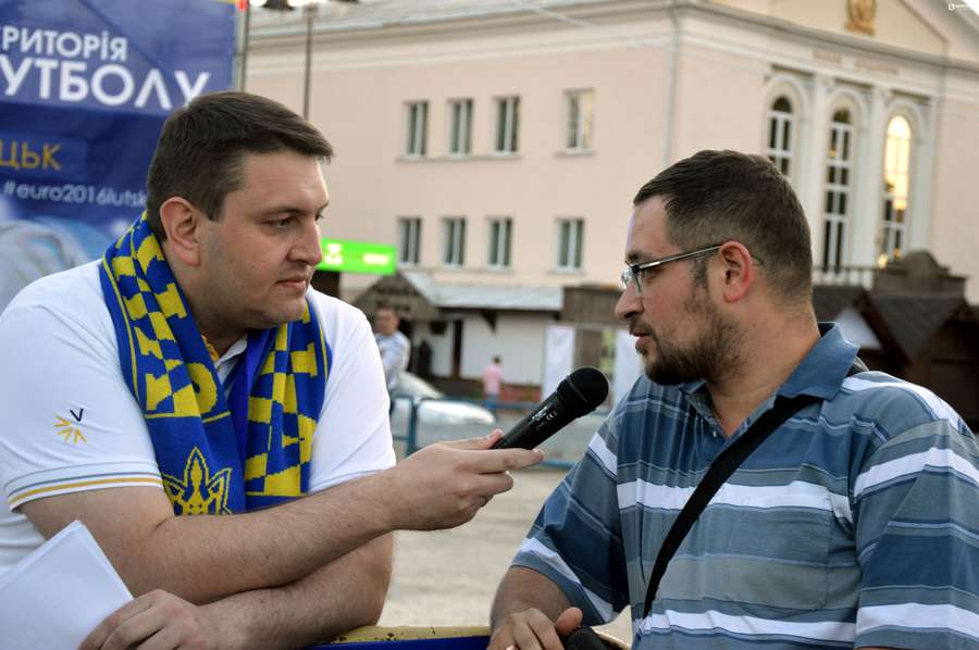 Андрій Зубенко спілкувався з вбовільвальниками на футбольні теми