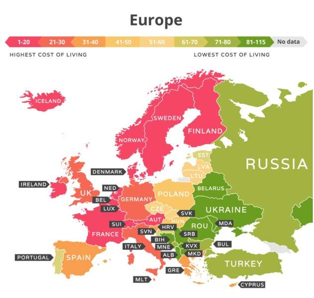 Україну визнали найдешевшою країною Європи 