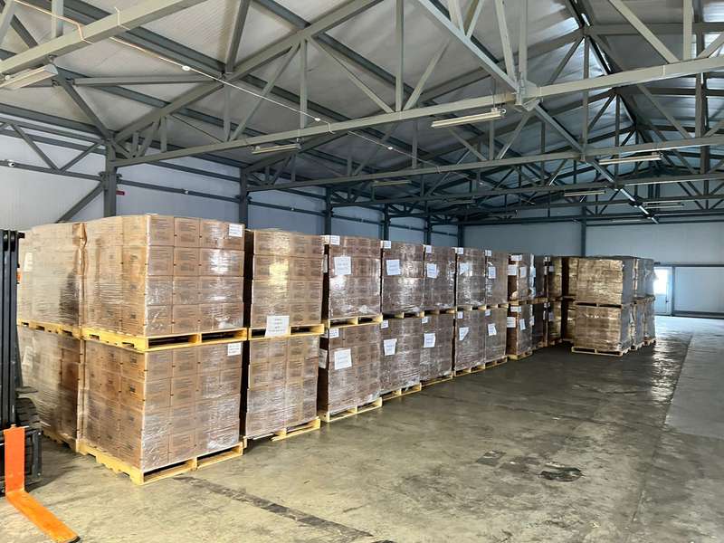 На Волинь доставили 240 тонн придбаних за криптовалюту сухпайків зі США (фото)