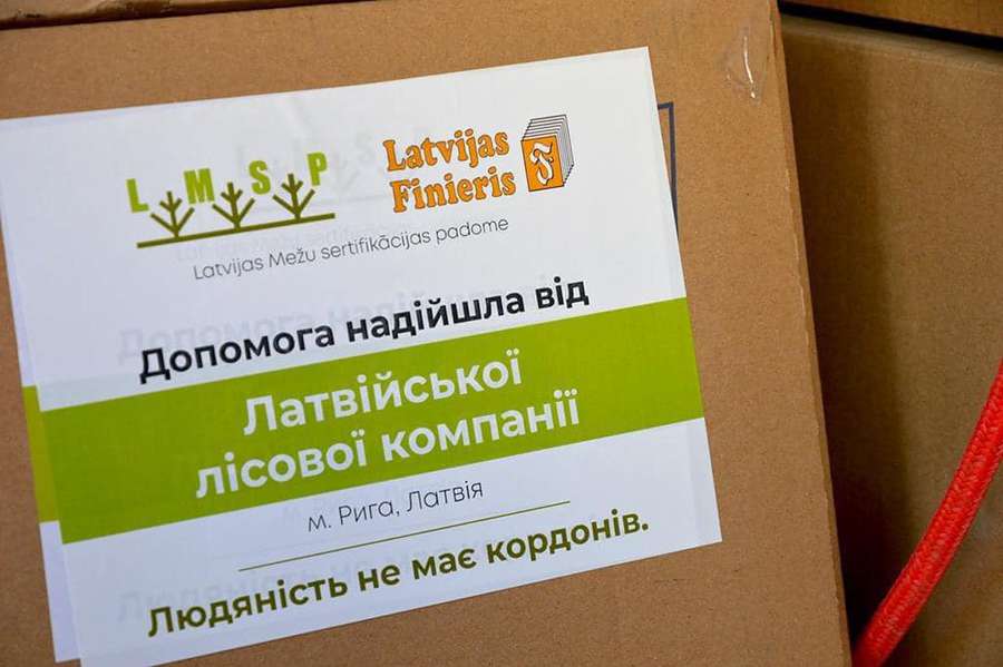Латвійські лісівники передали на Волинь медикаменти для українських захисників (фото)