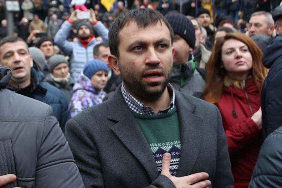 Координатор  «Руху нових сил» на Волині  Сергій Адамчук на мітингу в Києві