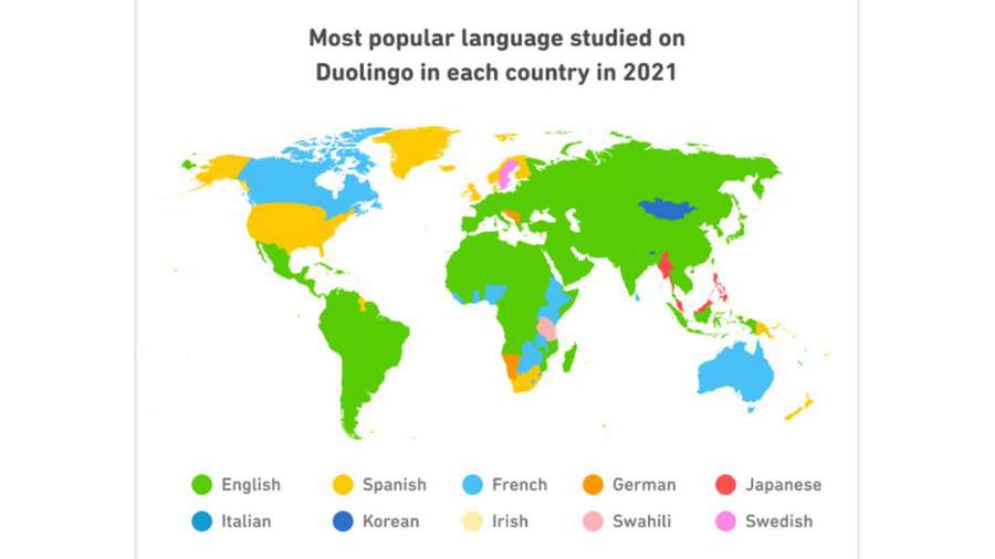 Англійська, французька та іспанська: які мови у світі вивчали найбільше у 2021 (фото)