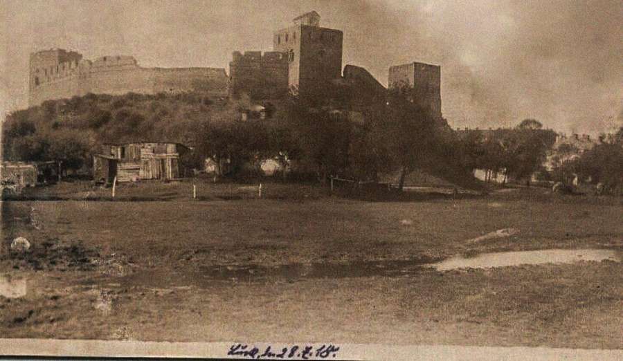 Луцький замок, дата під фото 28.07.1918 р.