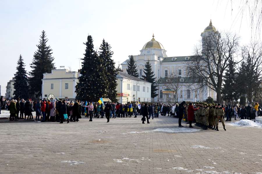 У Луцьку відбулася масштабна акція до 100-річчя Акту Злуки (фото)