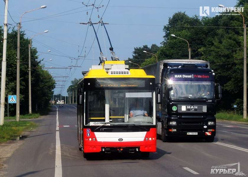 Луцький «Богдан» продемонстрував нові тролейбуси для Одеси