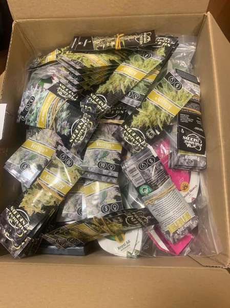В «Ягодині» знайшли понад тисячу упаковок насіння конопель (фото)