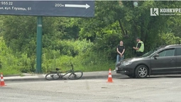 У Луцьку на Глушець «беха» збила велосипедиста: його госпіталізували (фото)