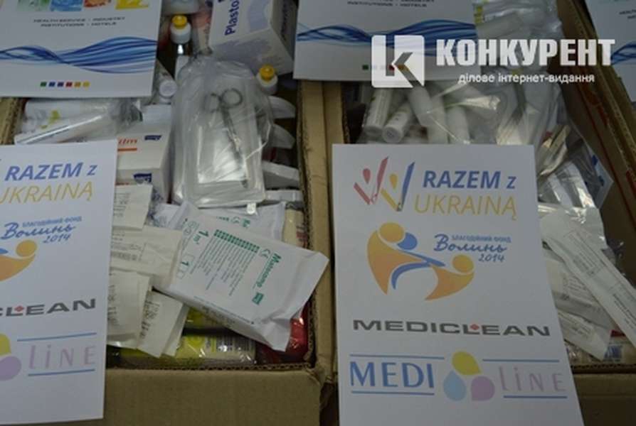 Бізнесмени з Польщі подарували волинській лікарні господарські товари