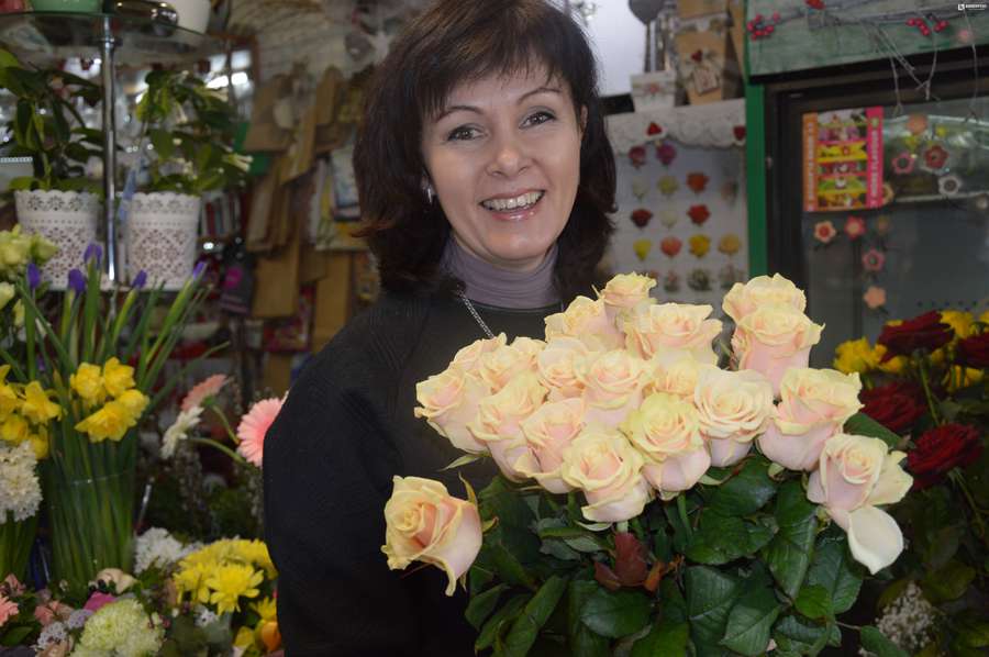 Юлія Шаульська, флорист магазину «Бізнес-букет»