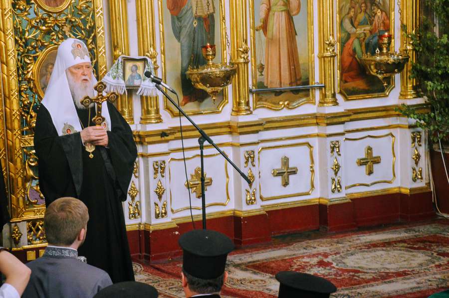 В храмі Патріарх нагадає всім, що в Україні - війна. І агресором є Росія