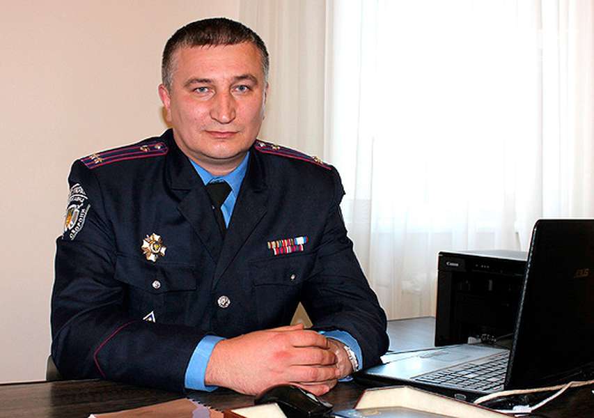 Начальник управління  поліції охорони Волинської області Ярослав Косинець