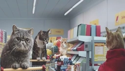 Мережу підкорило відео, де кішки закуповуються в супермаркеті