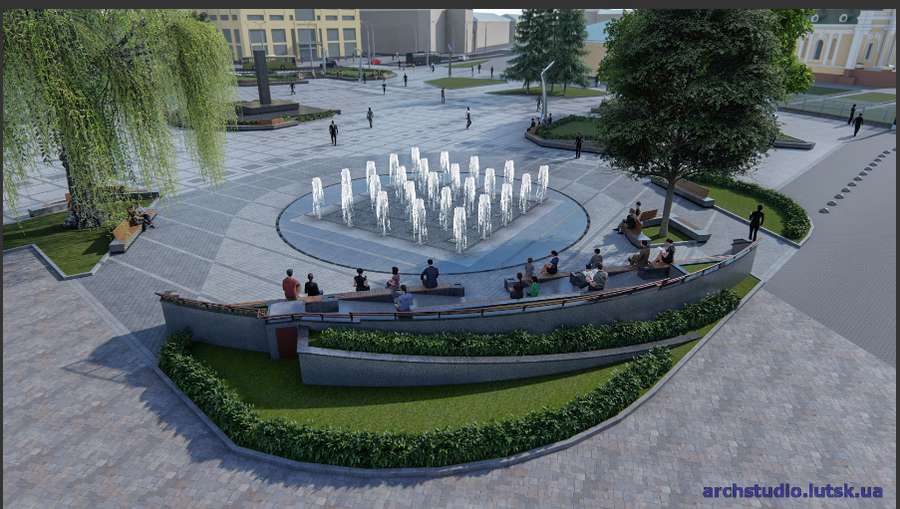Окраса Луцька за дюжину мільйонів: як ремонтують фонтан у центрі (ФОТО)
