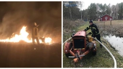 На Волині рятувальники боролися і з вогнем, і з водою (фото)