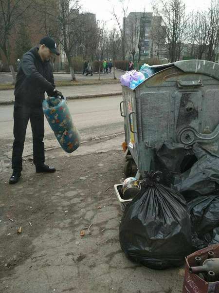 Лучан покарають за підкинуте сміття в чужий смітник (фото) 