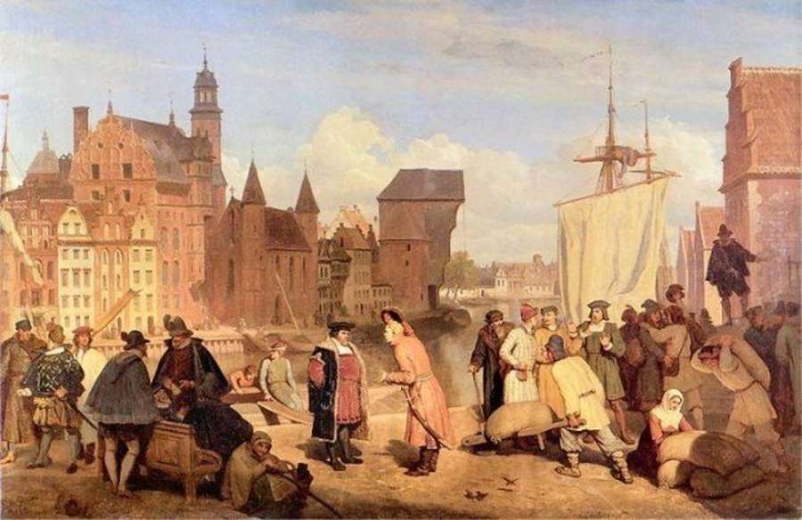 Польські купці ХVII століття у порту Ґданська