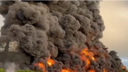 У Севастополі – «бавовна»: горить резервуар з паливом (відео)