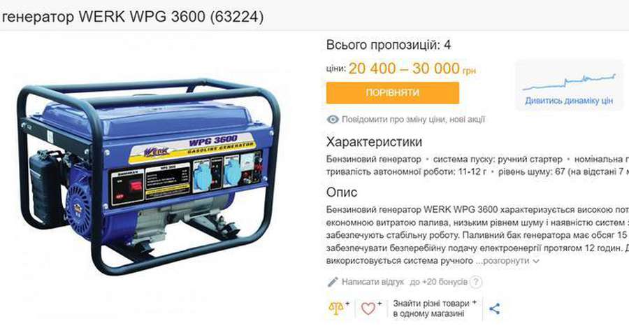 Українці масово скуповують генератори: як правильно обрати