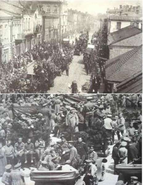 Мітинги в Луцьку на вул.Шосейній (Лесі Українки) і Замковій площі, 1917 рік