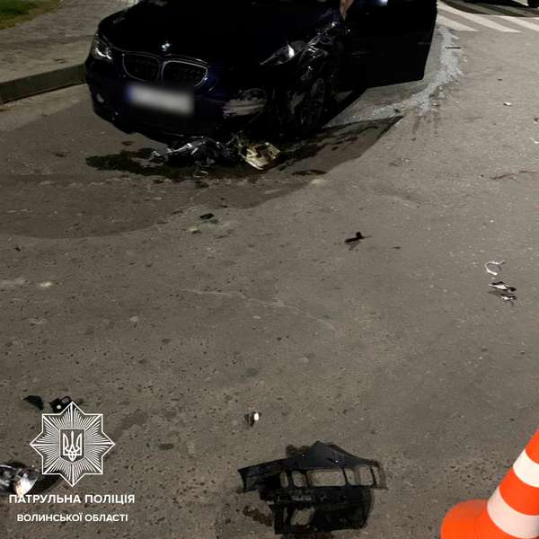 У Ковелі п'яний молодик на BMW протаранив дві автівки