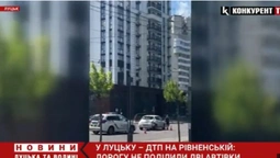У Луцьку – ДТП на Рівненській: одна автівка влетіла в іншу (відео)