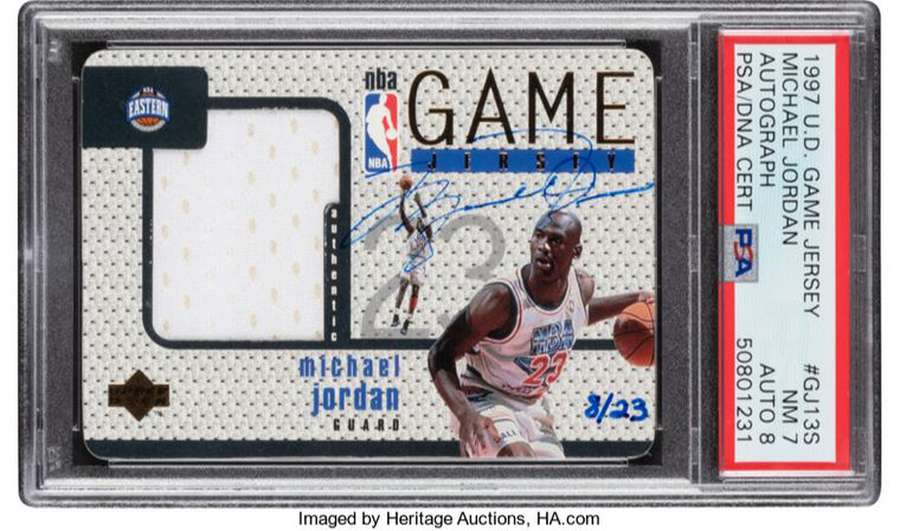 Рідкісну картку з автографом Майкла Джордана продали за майже $1,5 мільйона