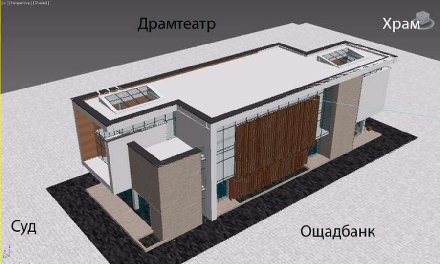 Показали проект оновленої вбиральні в центрі Луцька