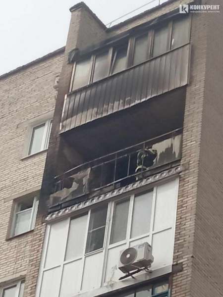 У Луцьку на ДПЗ – пожежа: горів балкон (фото)
