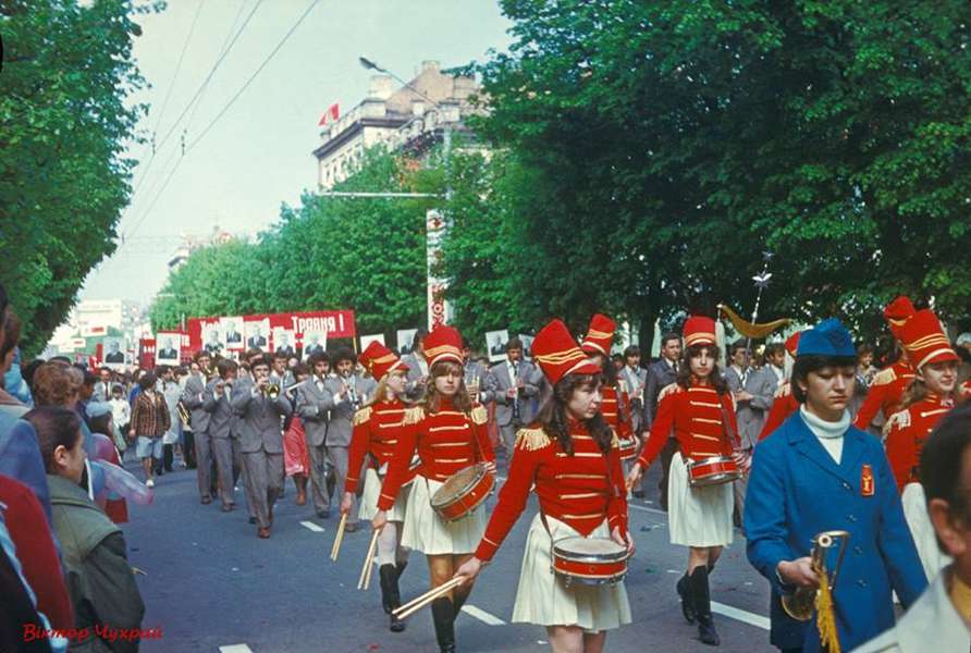 Як у Луцьку святкували 1 травня у радянські часи (фото)