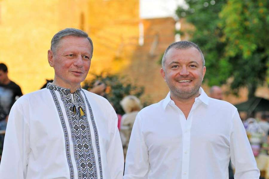 Луцький міський голова Микола Романюк із спонсором фестивалю 