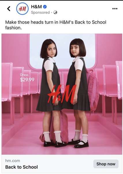 H&M видалив рекламу шкільної форми через звинувачення у сексуалізації дітей
