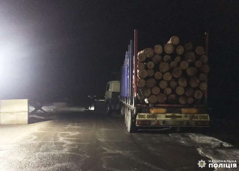 На Рівненщині зловили волинянина з повним МАЗом «лівої» деревини (фото)