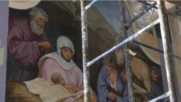 Волинські художники розписують столітню церкву на Тернопільщині (відео)