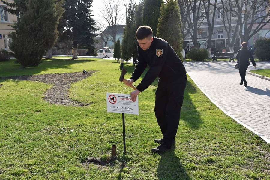 Табличок про заборону вигулу собак у Луцьку стало ще більше (фото) 