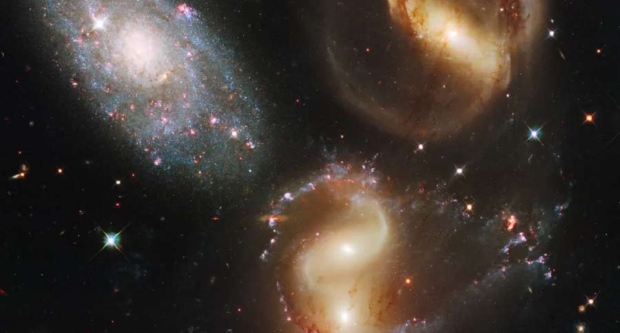 Зіткнення галактик у Квінтеті Стефана. Фото 2009 року
