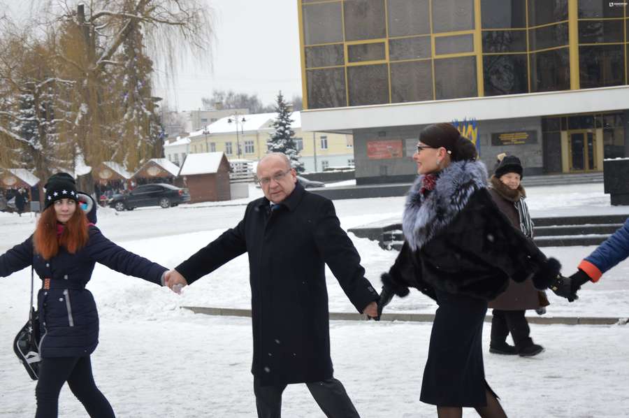 Голова Волинської ОДА Володимир Гунчик разом  з дружиною Галиною