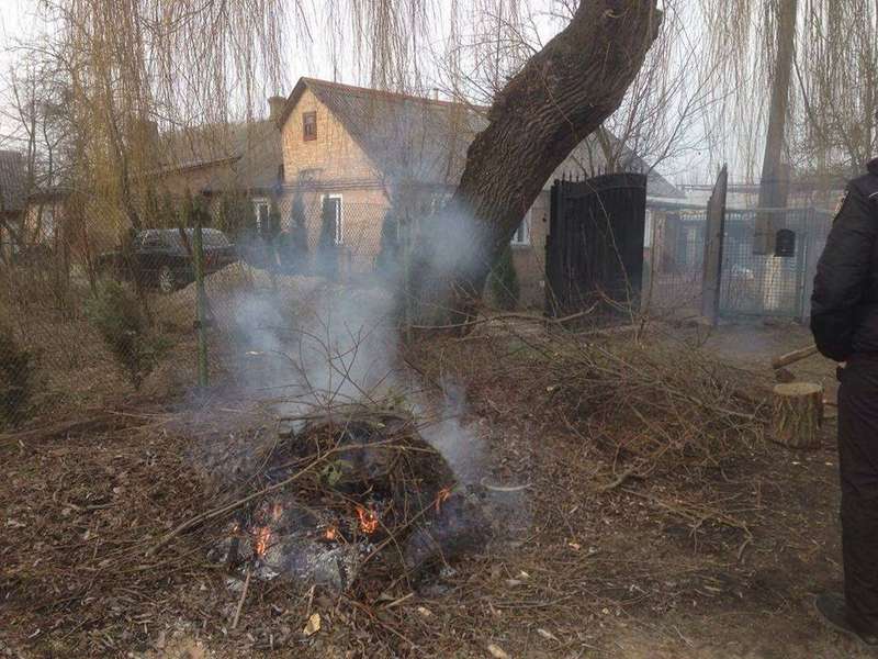 Лучан штрафують за спалювання сухого гілля (фото)