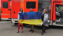 «Поїде на Харківщину»: благодійники з Німеччини передали реанімобіль воїнам 14-ої ОМБр (фото, відео)