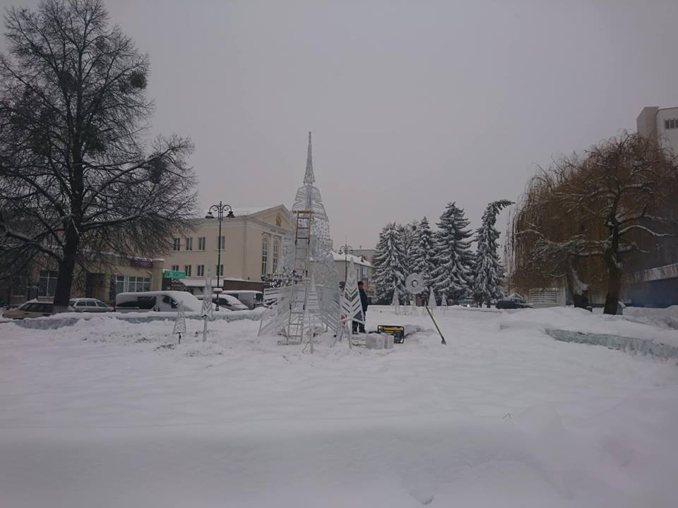 На місці фонтану в центрі Луцька створять новорічну казку