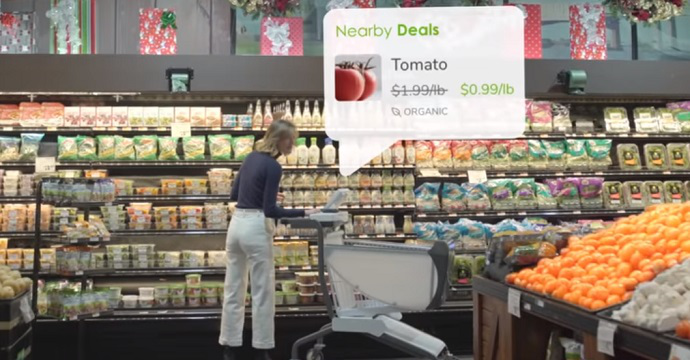 З'явився розумний візок, який самостійно розраховуватиме покупця у супермаркеті (відео)