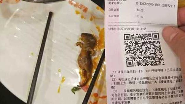 У Китаї вагітна жінка знайшла дохлого щура в супі