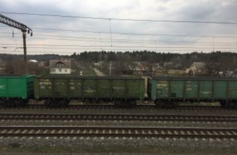 Біля Луцька помітили російські вагони з вугіллям