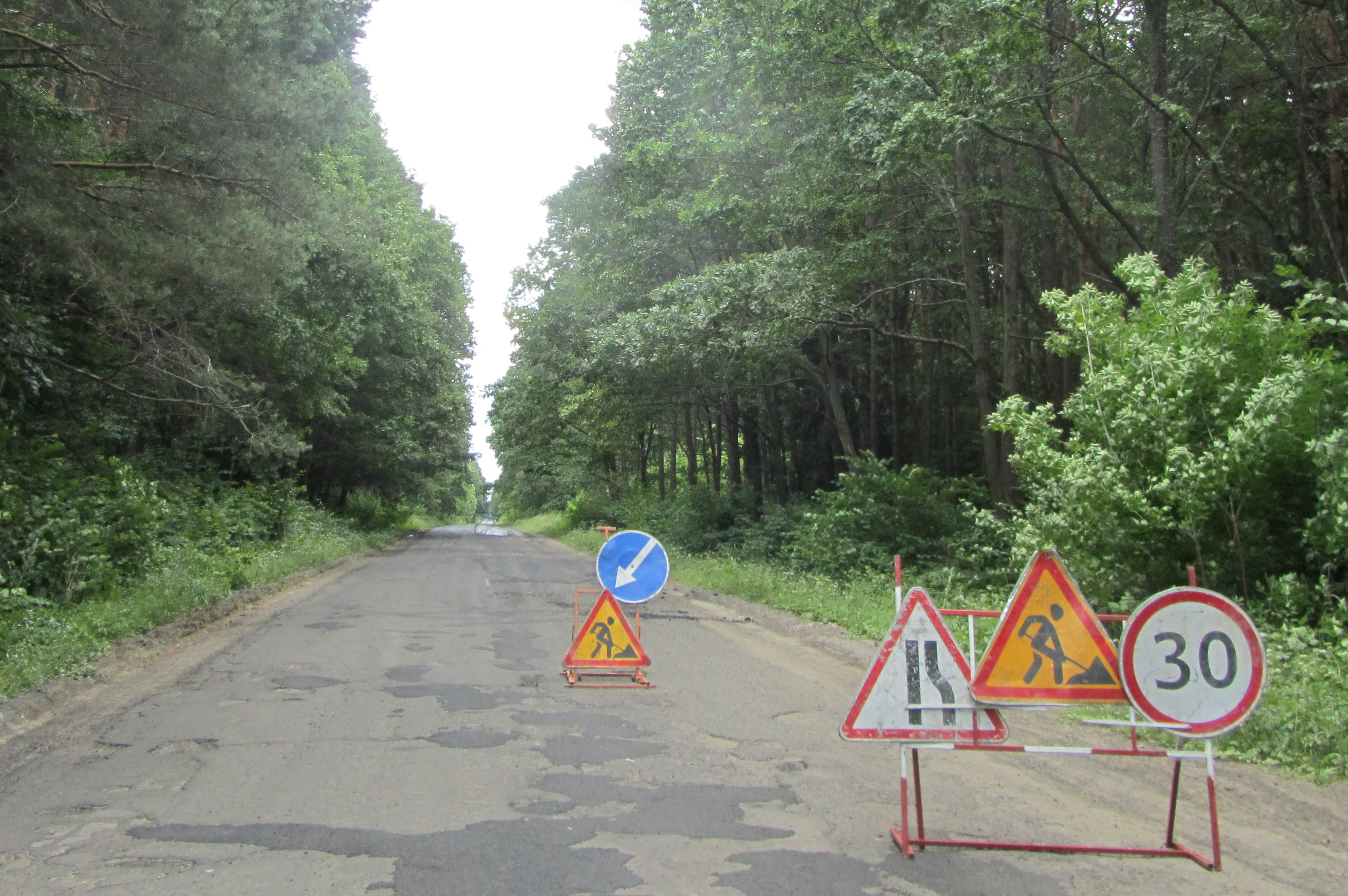 Між районними центрами Волині ремонтують дорогу (фото)